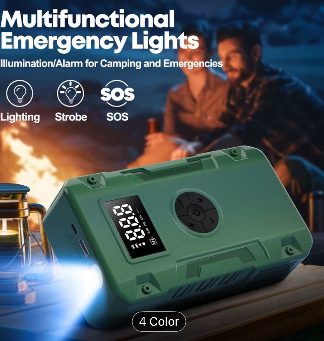 10000A Portable Car Battery Jump Starter & Charger - photo 4