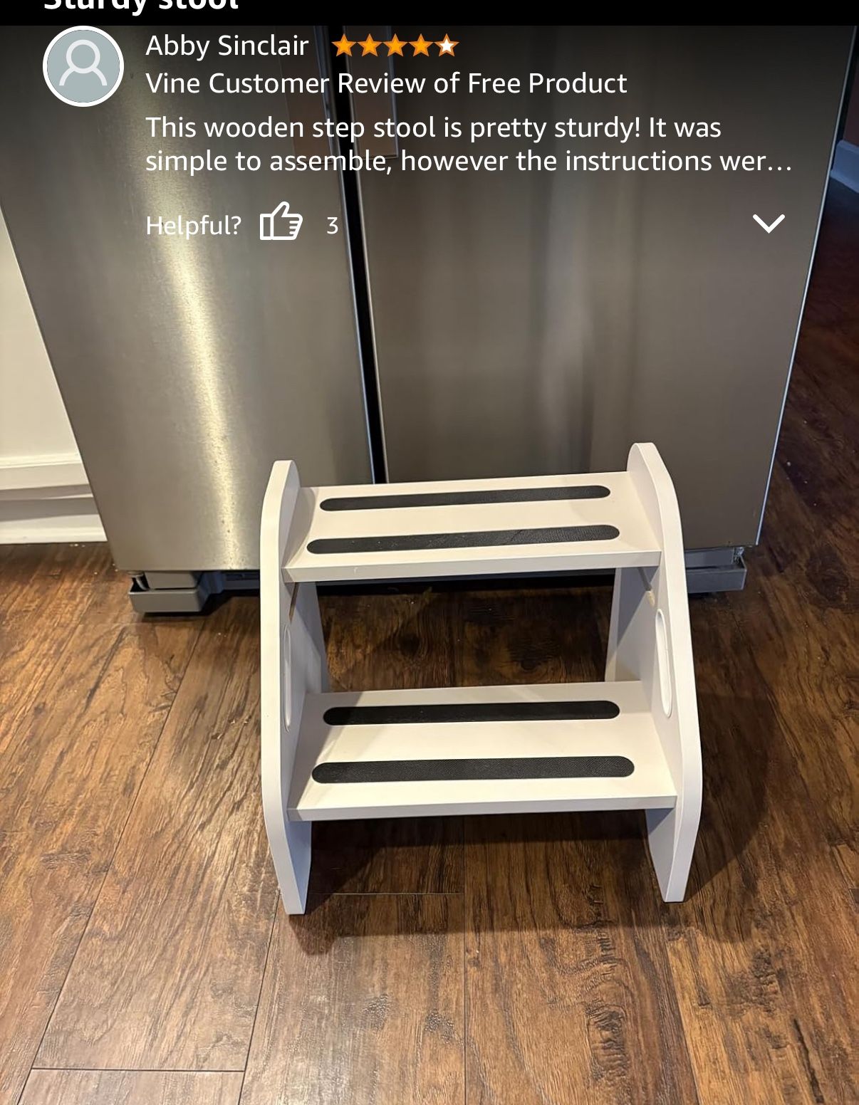 Wooden Toddler Step Stool with Handles - photo 3