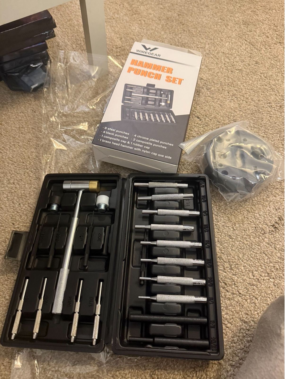 Punch Set, Roll Pin Punch Set, Punch Tool with Hammer - photo 4