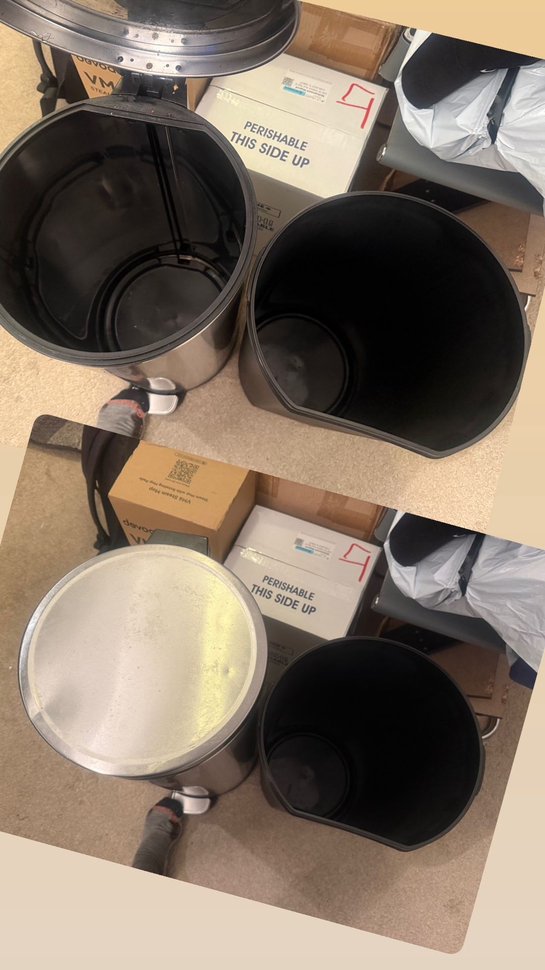 30L Stainless Steel Step Trash Can - New - photo 5