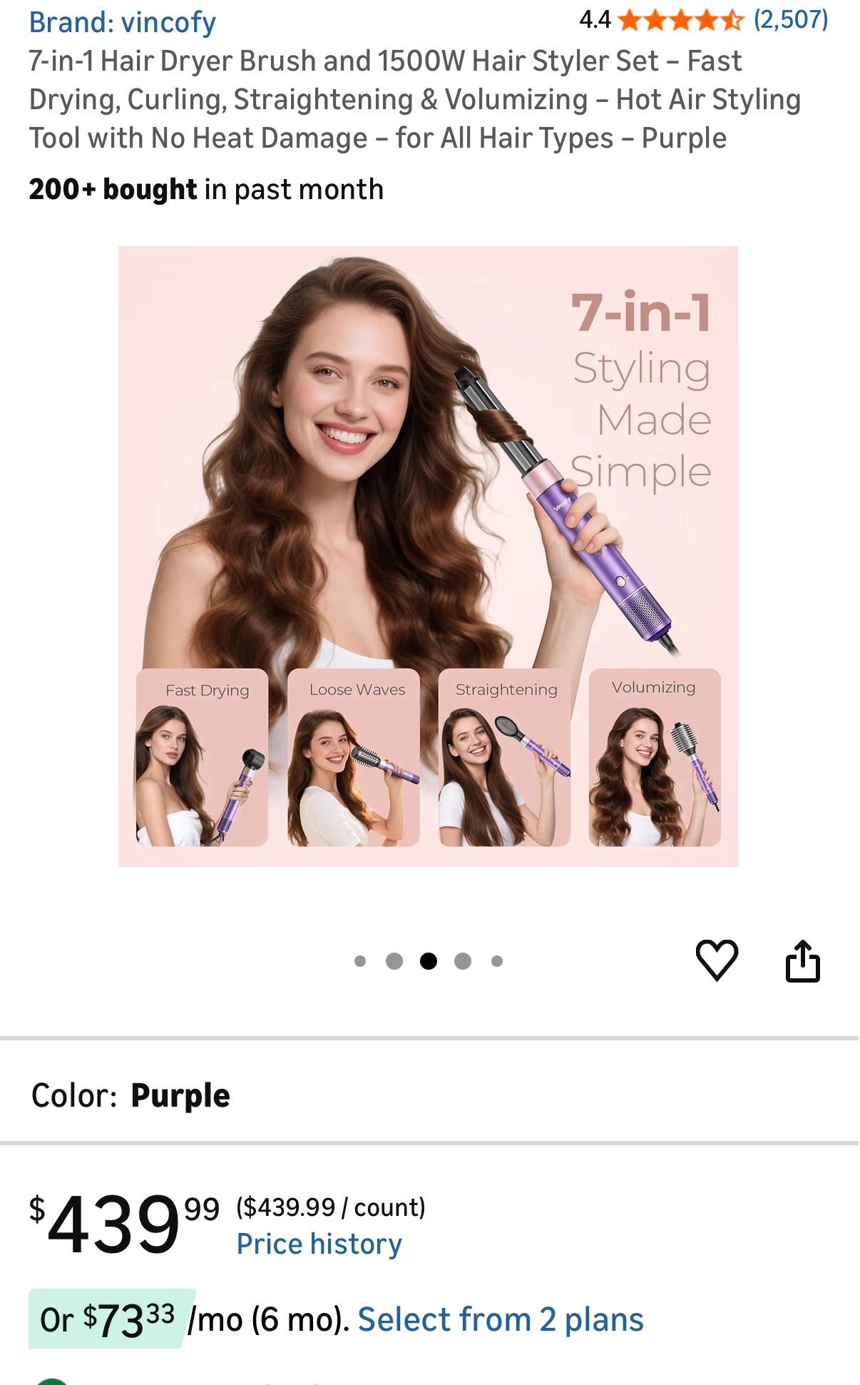 7-in-1 Hair Dryer Brush and 1500W Hair Styler Set - photo 3