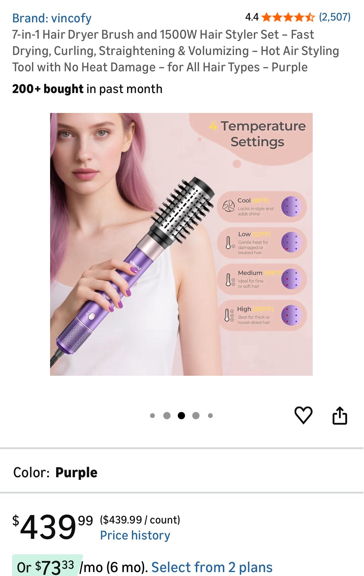 7-in-1 Hair Dryer Brush and 1500W Hair Styler Set - photo 4