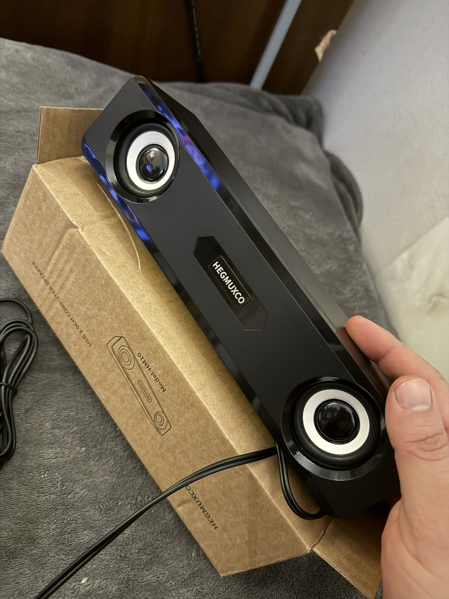 Compact PC Speakers - 10W Wired Stereo, USB Powered - photo 2
