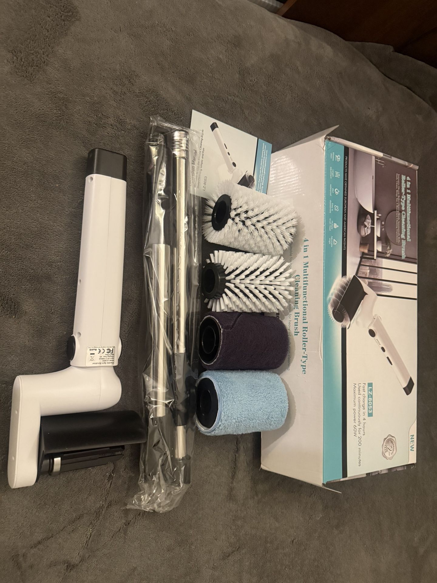 Roller Electric Spin Scrubber with 4 Brush Heads - photo 2