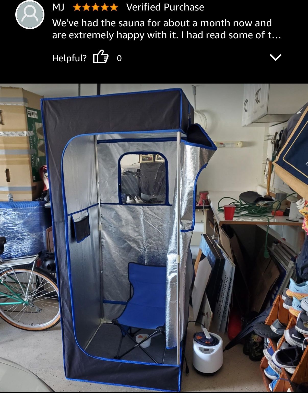 Portable Steam Sauna Box with Steamer and Chair - photo 3