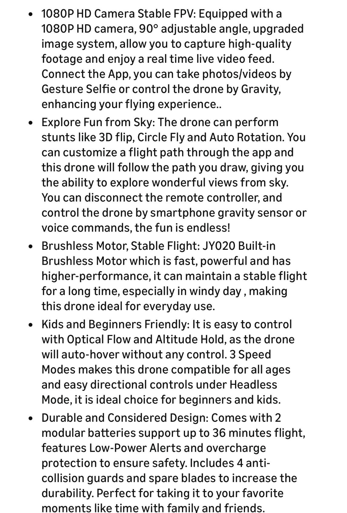 1080P HD FPV Drone for Kids & Adults, Foldable Quadcopter - photo 5