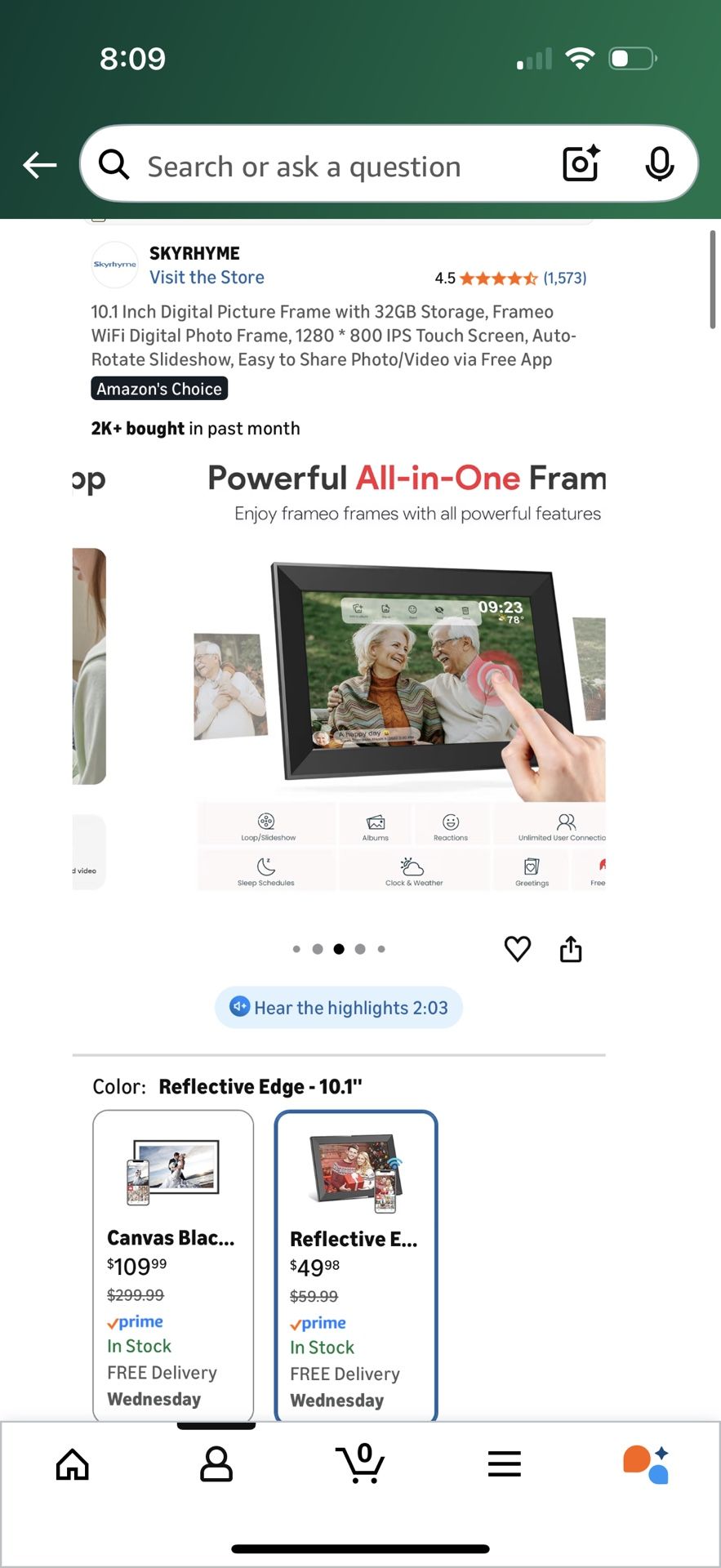 10.1 Inch Digital Picture Frame with 32GB Storage - photo 5