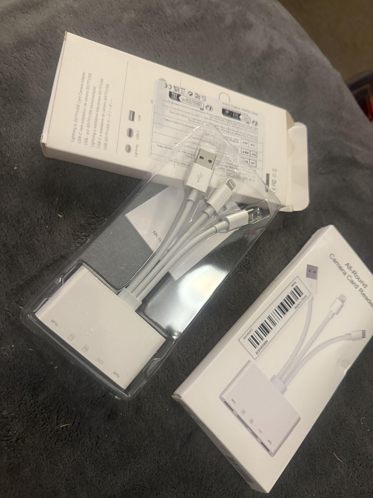 5-in-1 Memory Card Reader USB OTG Adapter for Phone/Tablet