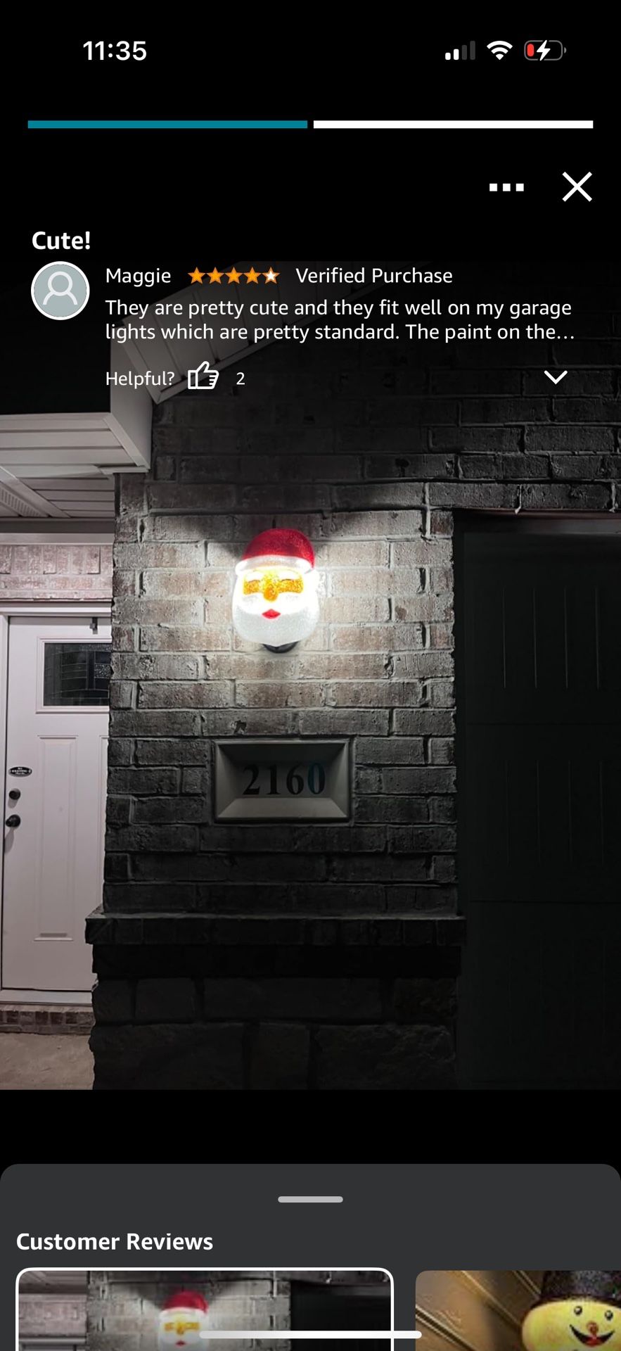 Christmas Santa Porch Light Covers for Garage Door - photo 4