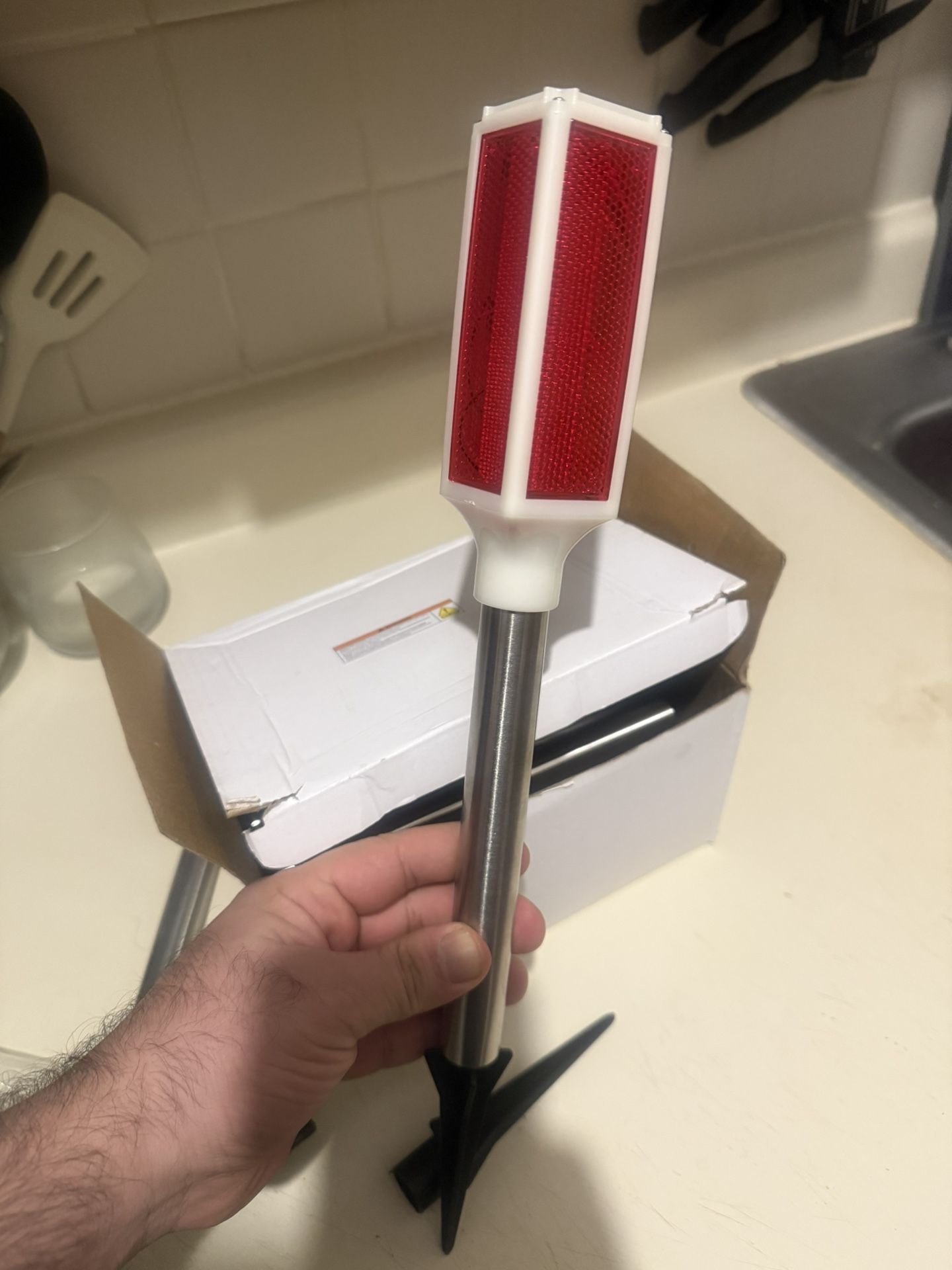 Solar Driveway Marker Lights - Double Sided Reflective