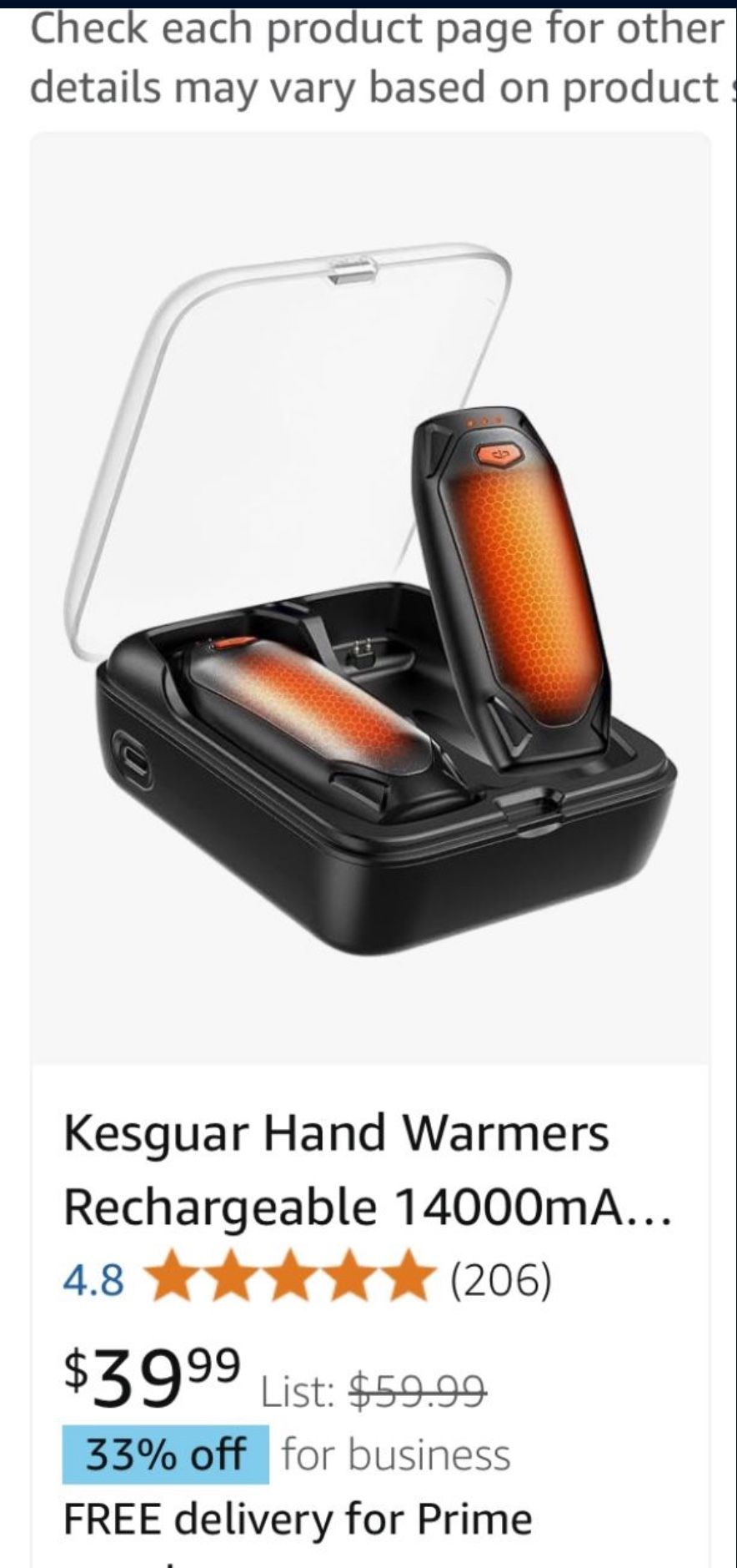 3-in-1 Rechargeable Electric Hand Warmers 2 Pack - photo 2
