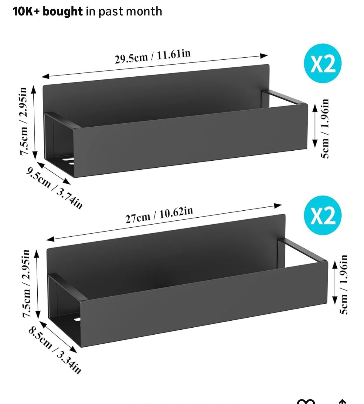 2 Magnetic Spice Storage Racks for Refrigerator and Oven - photo 2