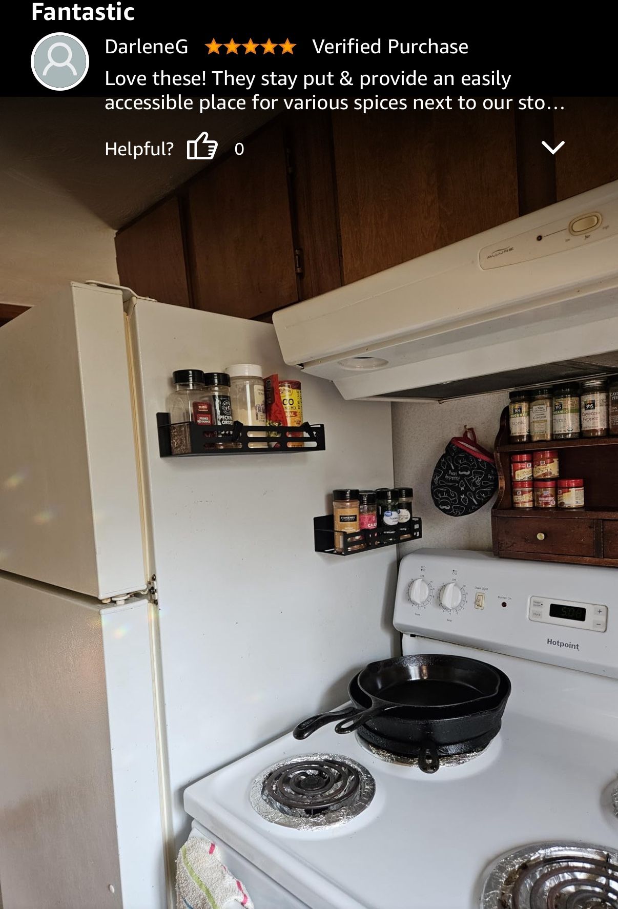 2 Magnetic Spice Storage Racks for Refrigerator and Oven - photo 5