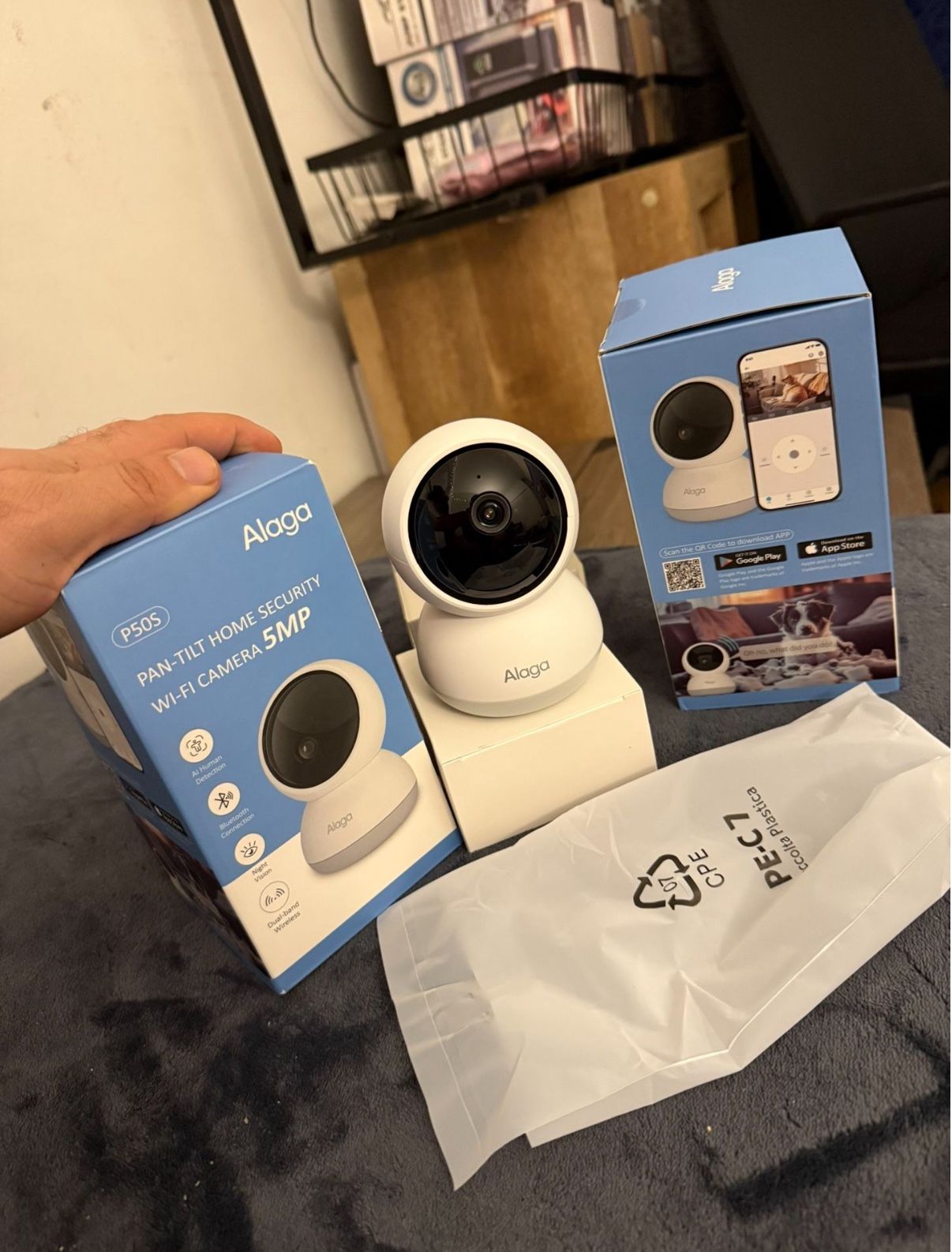 3K 360° Indoor Security Camera with AI and App Control