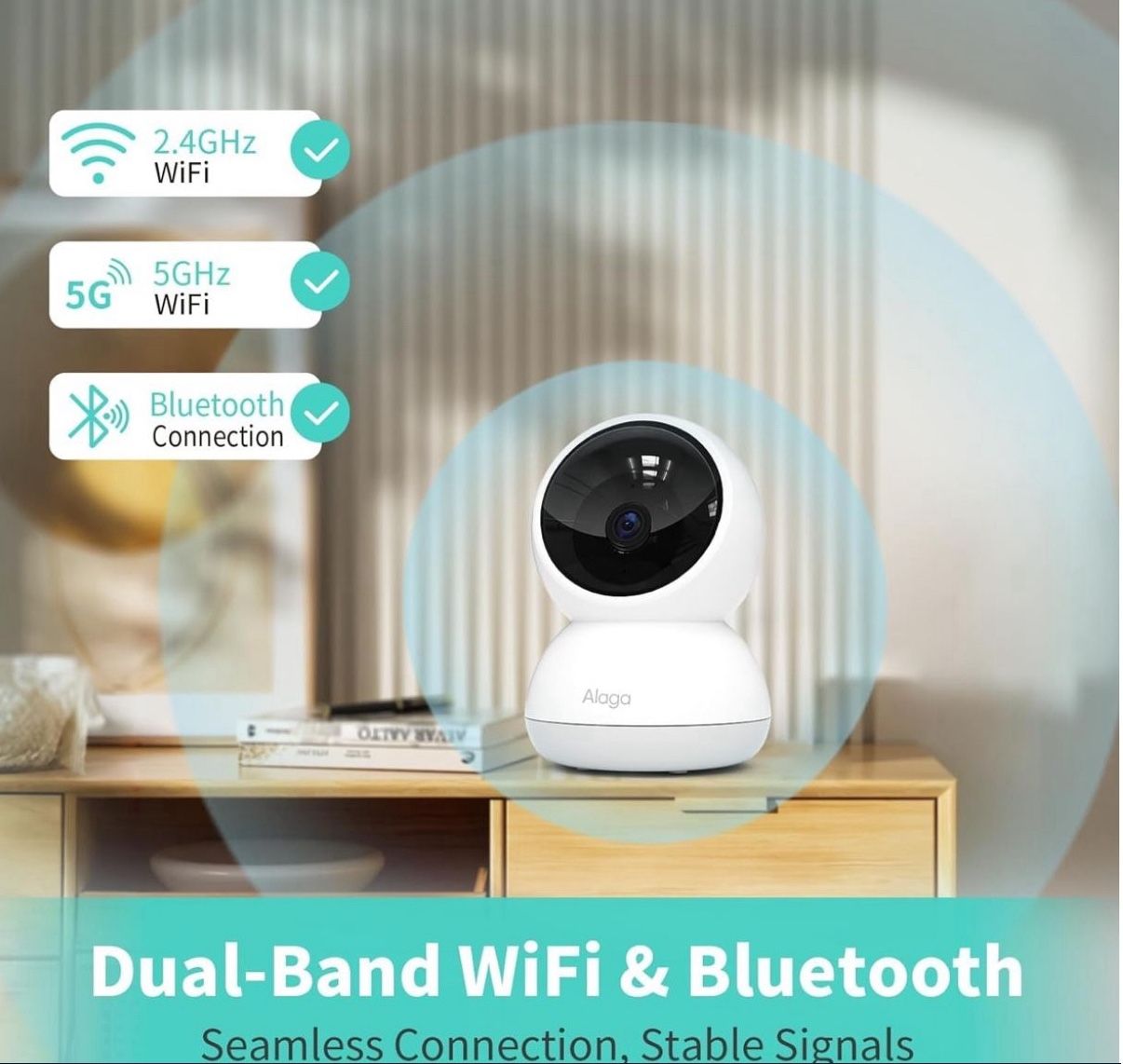 3K 360° Indoor Security Camera with AI and App Control - photo 3
