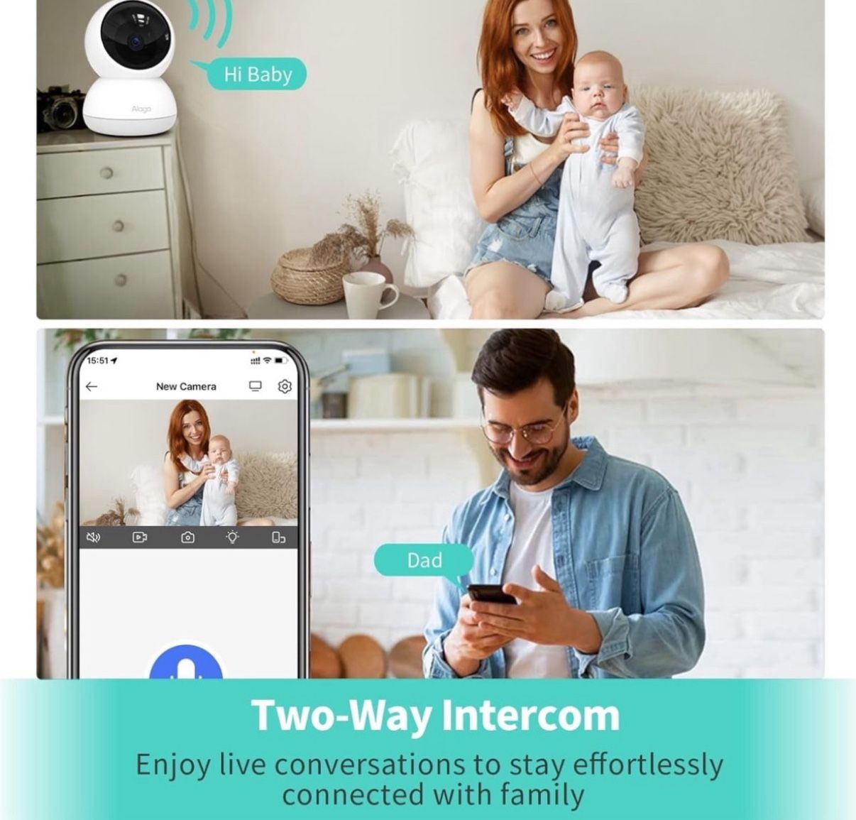 3K 360° Indoor Security Camera with AI and App Control - photo 4
