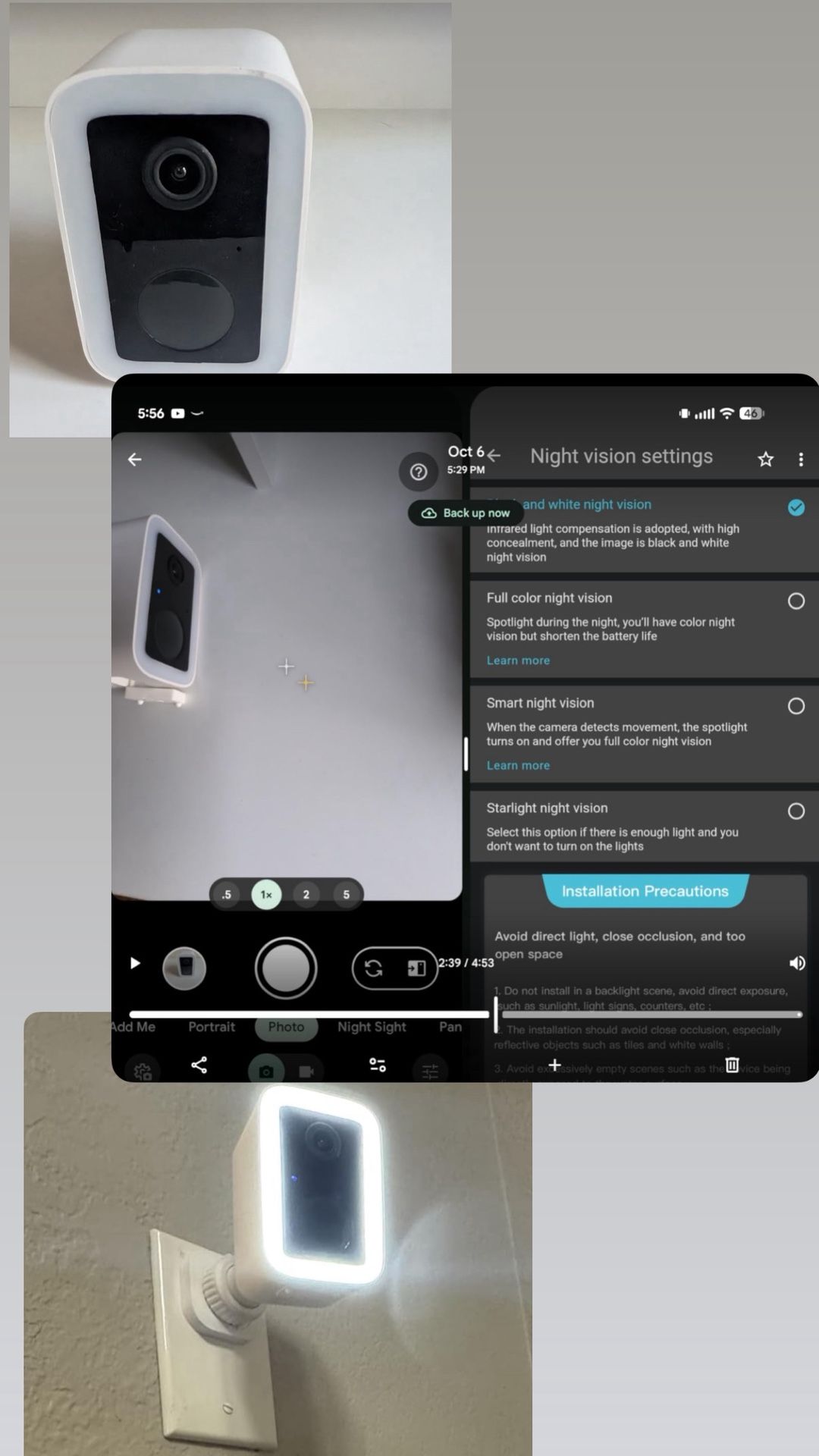 2K Wireless Outdoor Security Camera with Spotlight & Siren - photo 2