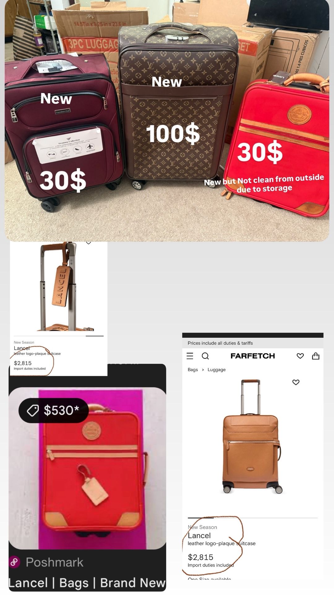Expandable Travel Suitcase Luggage with 4 Wheels