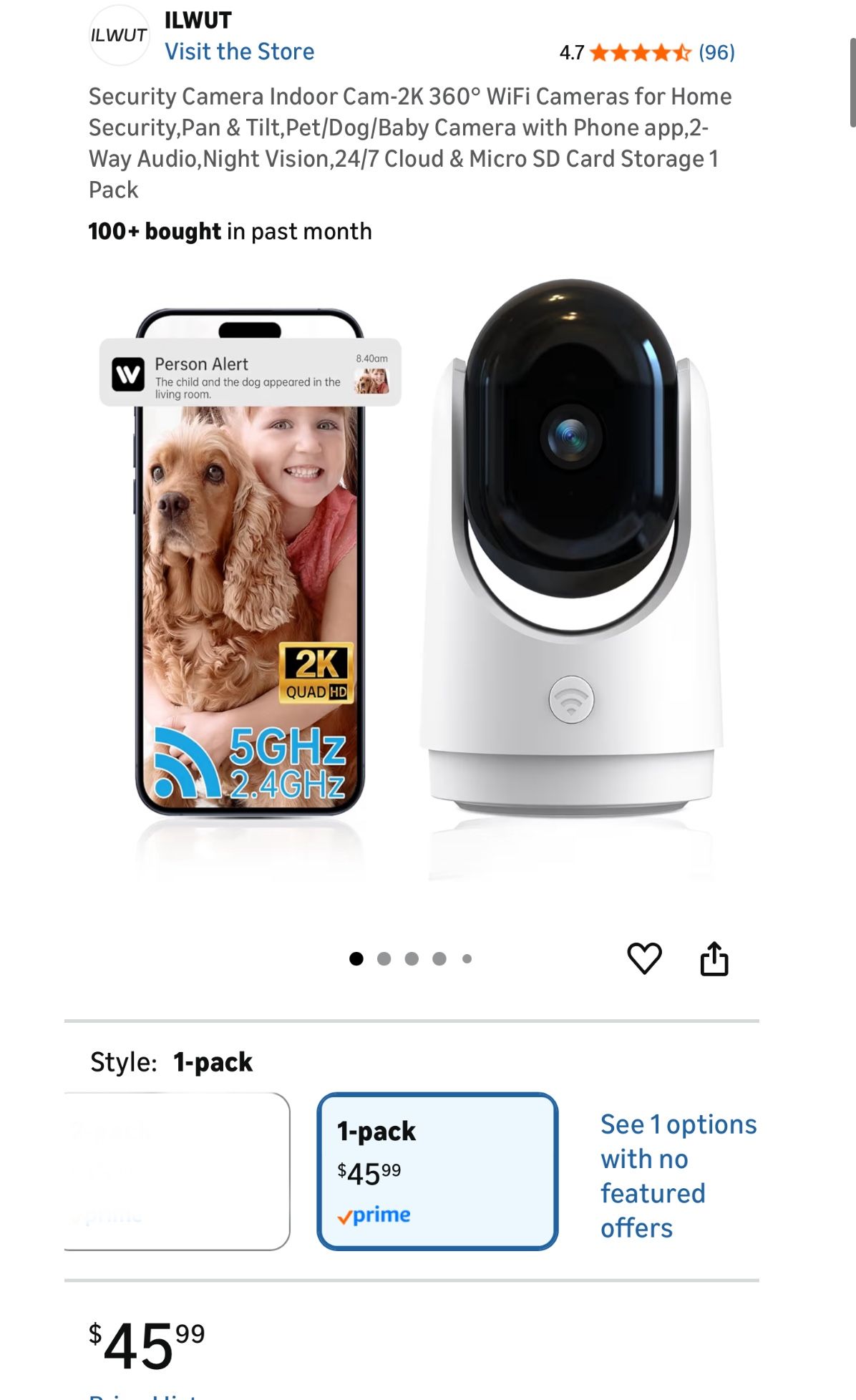 Security Camera Indoor Cam-2K 360° WiFi Home Security - photo 4