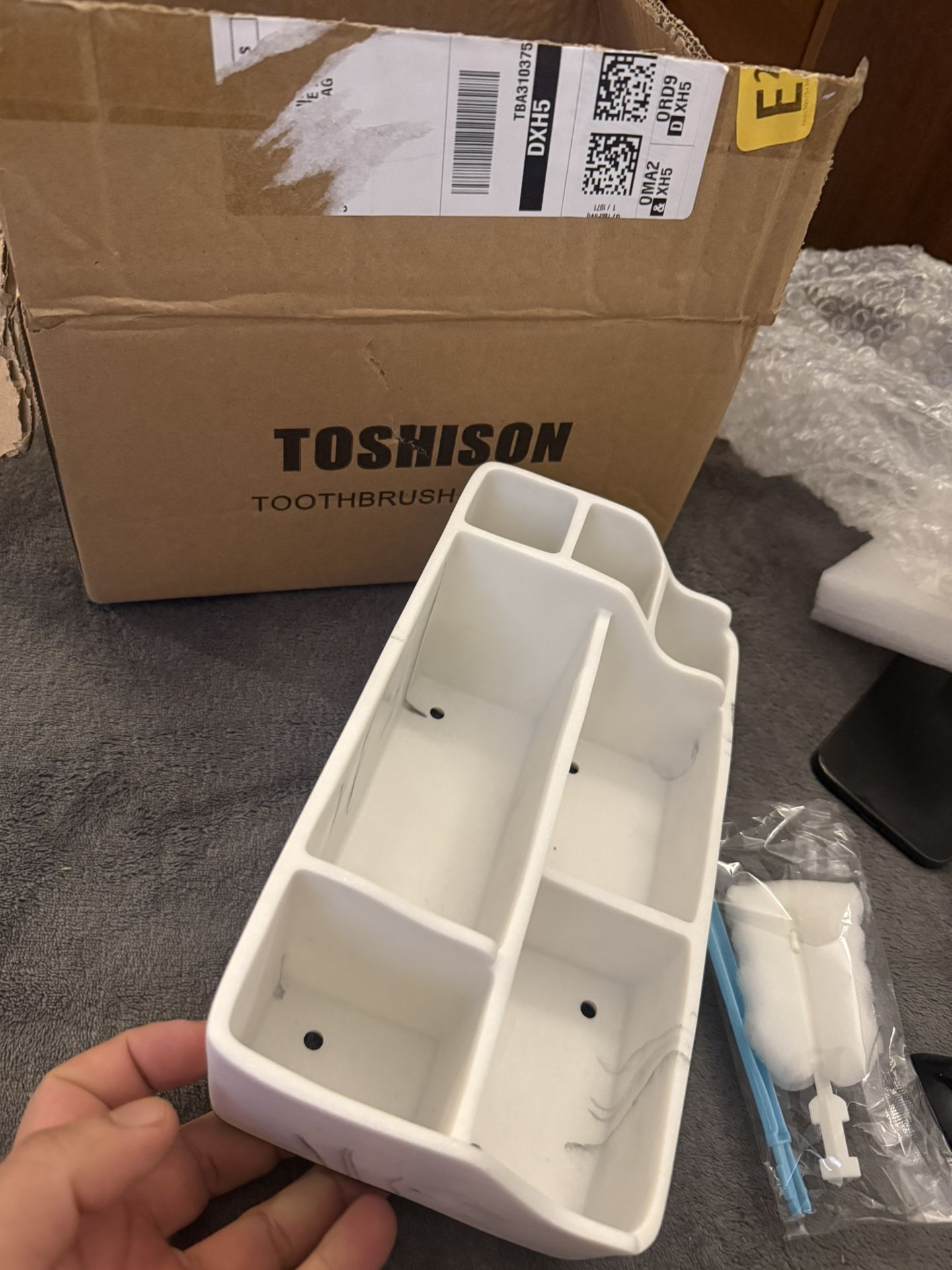 Toothbrush Holder for Bathroom, 5 Compartments - photo 4