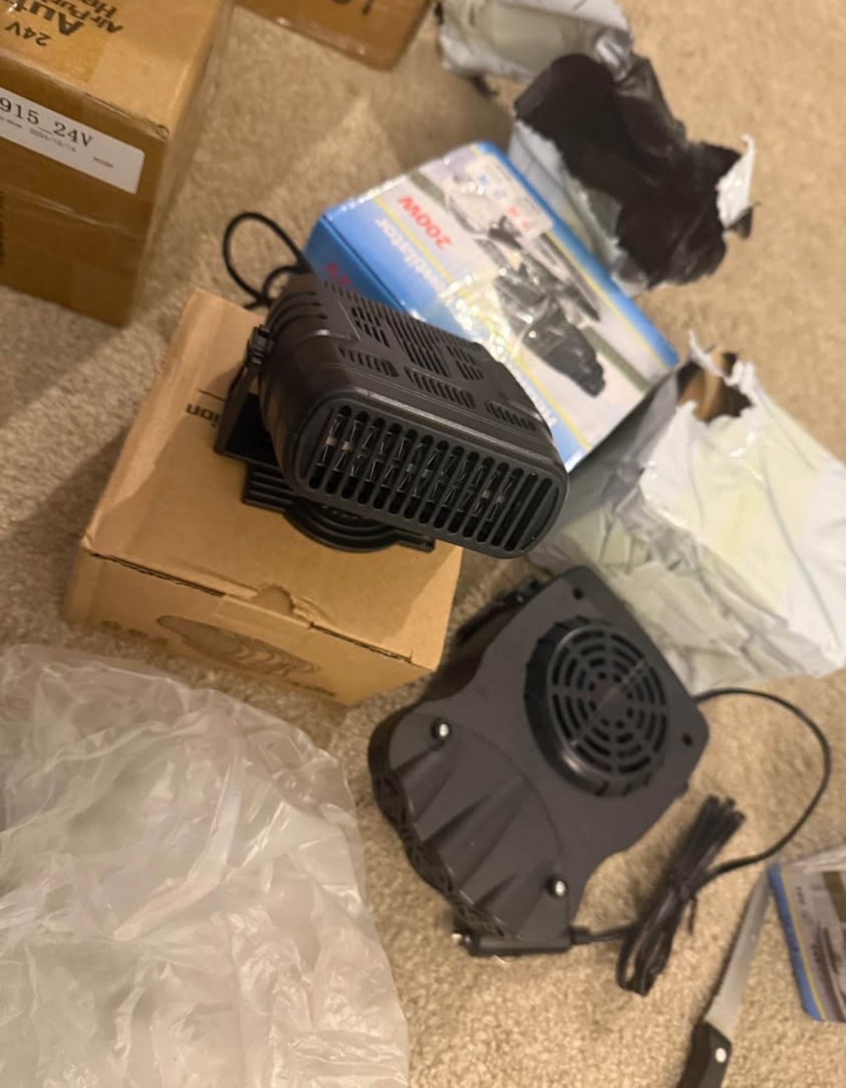 12V 200W Portable Car Heater & Windshield Defroster - photo 2