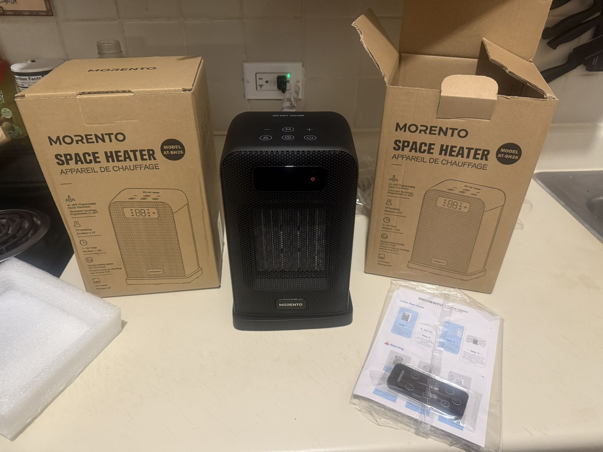 2 in 1 Space Heater and Fan - 1500W Electric Heater