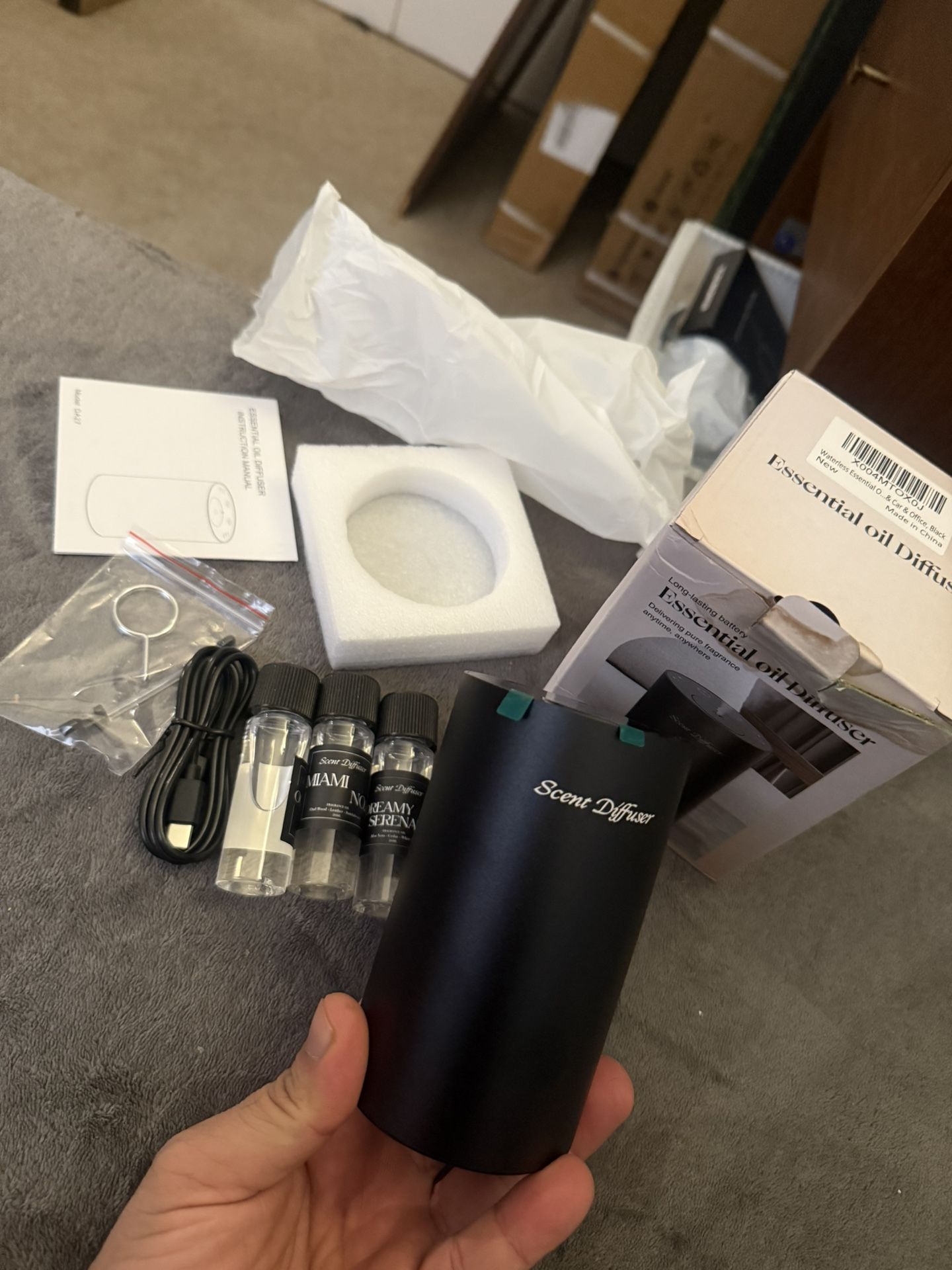Waterless Essential Oil Diffuser Starter Kit with 3 Oils - photo 5