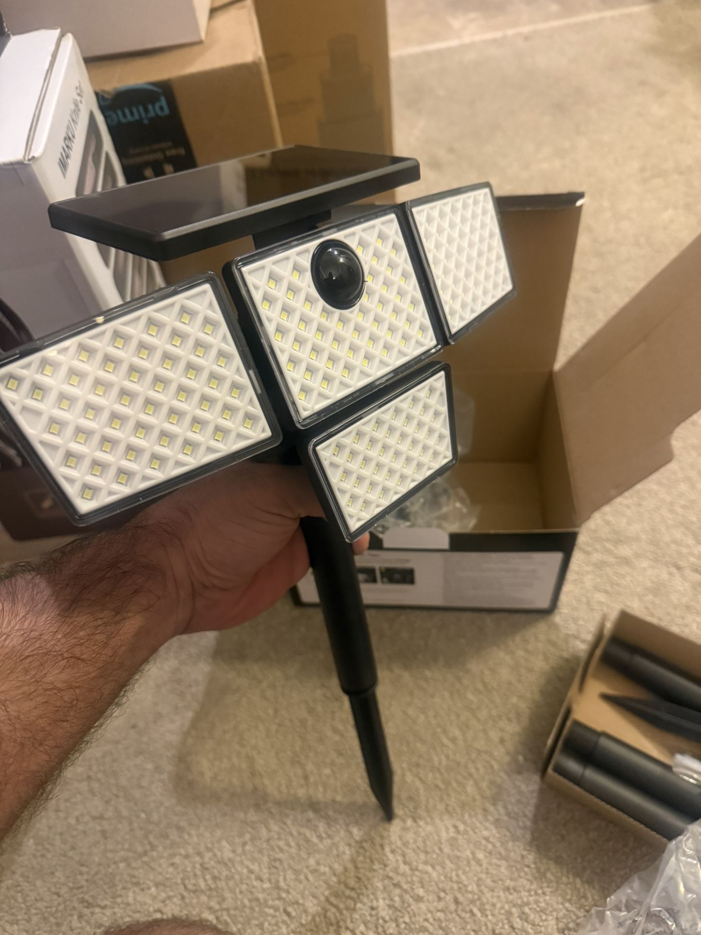 2 pk Solar Motion Sensor Security Lights 283 LED - photo 2