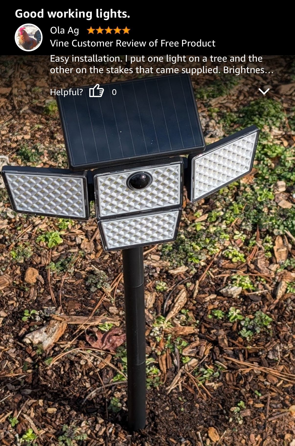 2 pk Solar Motion Sensor Security Lights 283 LED - photo 5