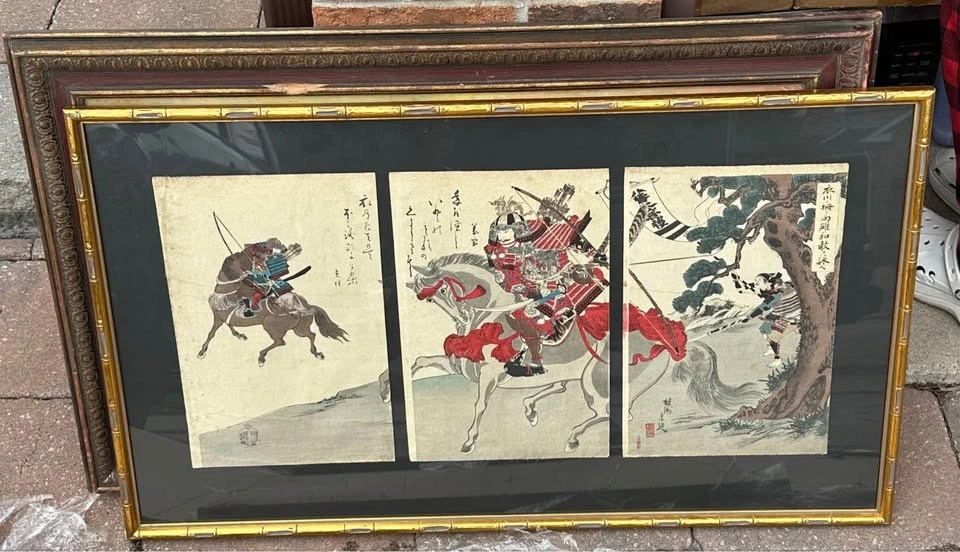 Yoshu Chikanobu: Minamoto no Yoshiie and Abe no Sadato