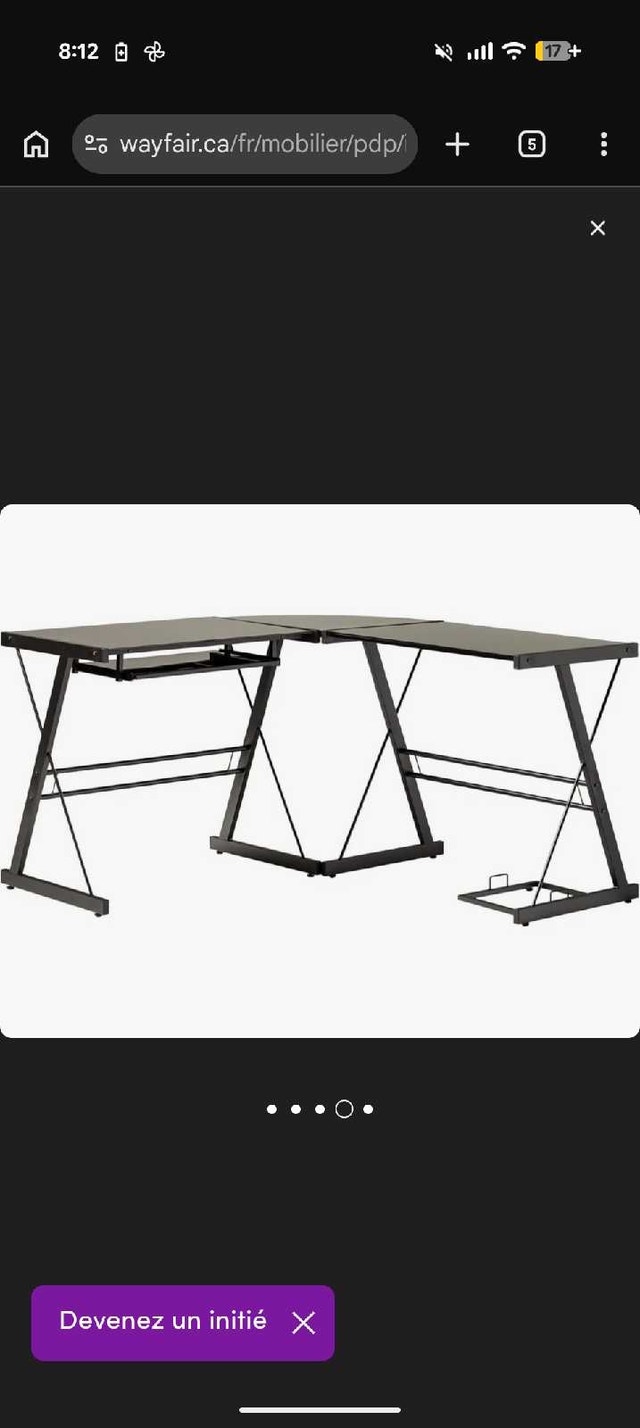 Wayfair L-Shaped Corner Desk