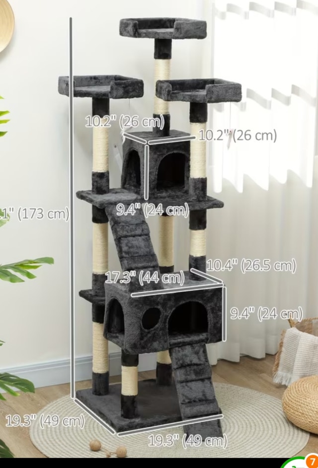 Large Multi-Level Cat Tree Tower - photo 2
