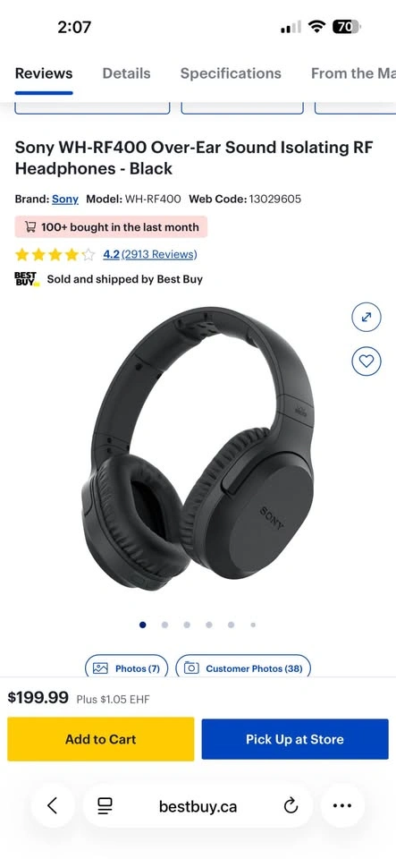 Sony wireless headphones - photo 5