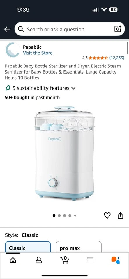 Papablic bottle sterilizer - photo 2