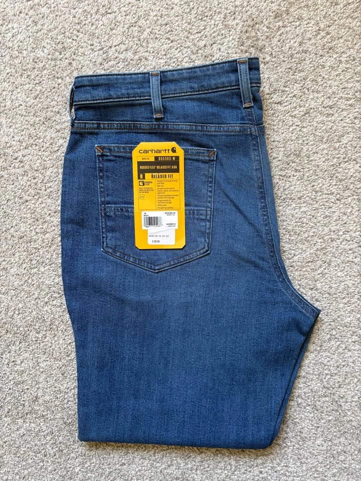 New Carhartt Women’s Rugged Flex Relaxed Fit Jeans - photo 2
