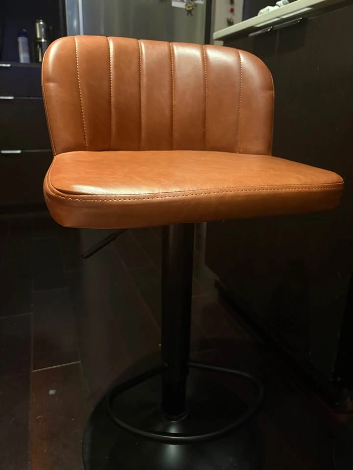 Brown Leather Bar stools - photo 3