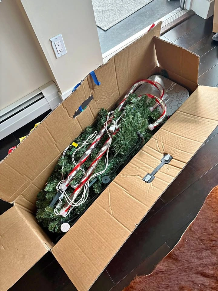 Christmas Tree (6 feet-1.8 metre) and Lots of Ornaments
