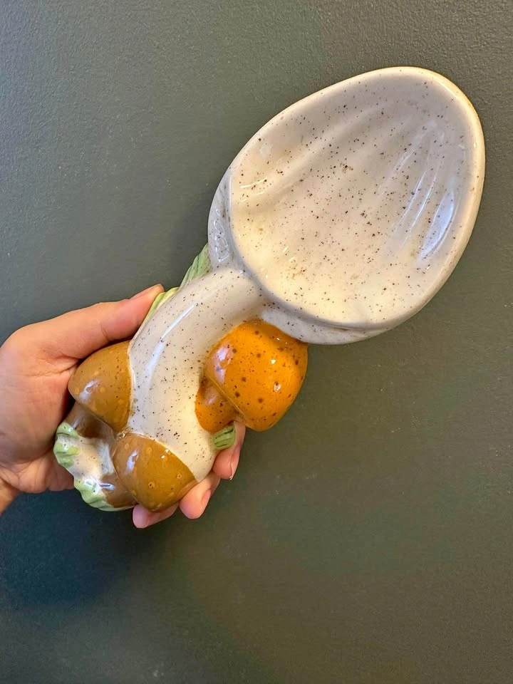 Vintage Mushroom Spoon Rest