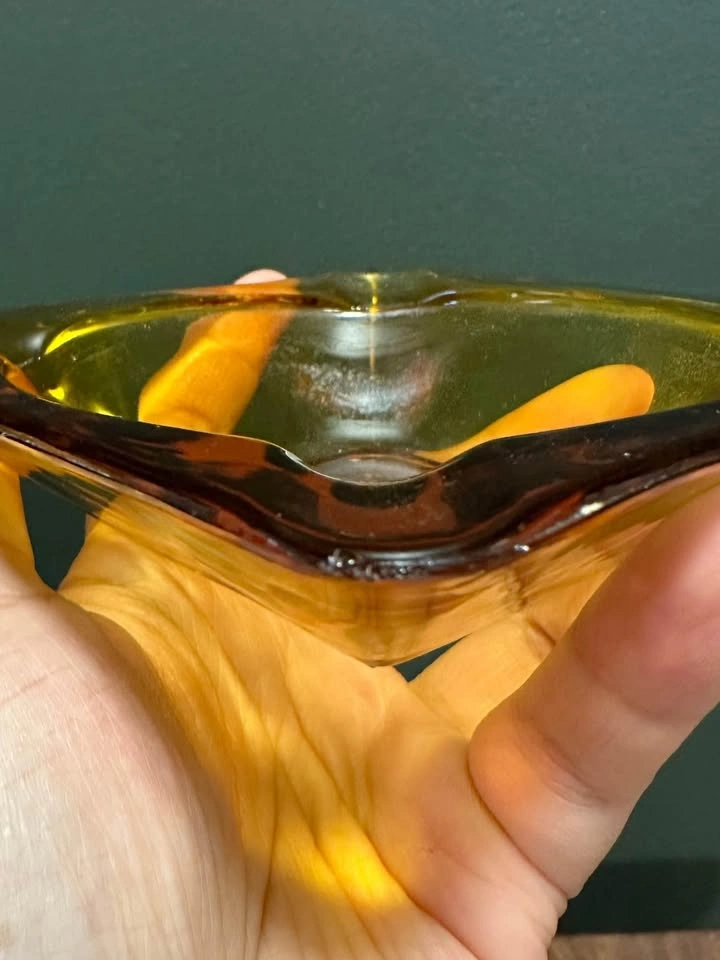 Vintage Amber Catchall Tray - photo 3
