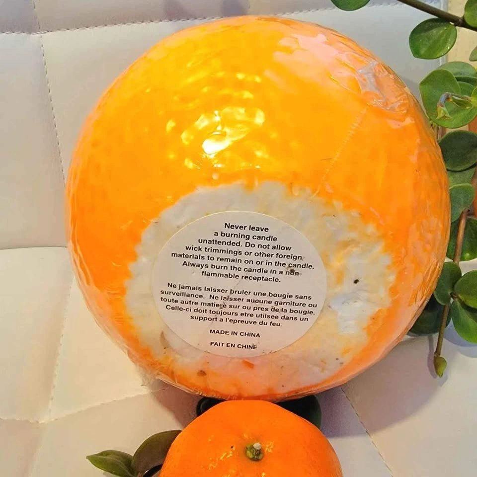 XL Orange Candle - photo 2