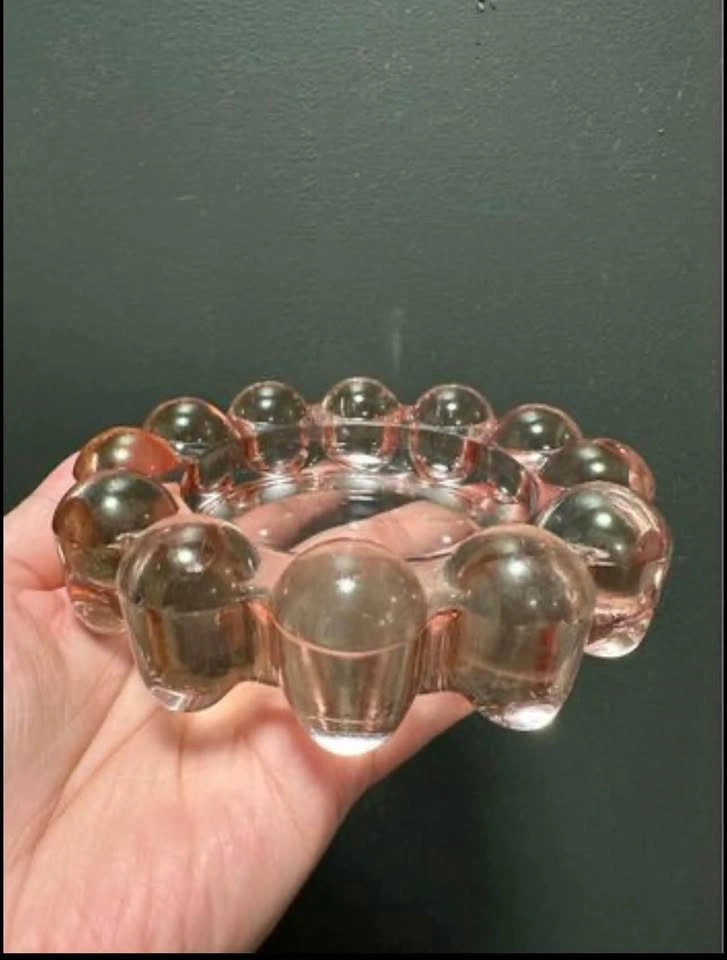 2 Boopie Ashtrays (pink and clear) - photo 2