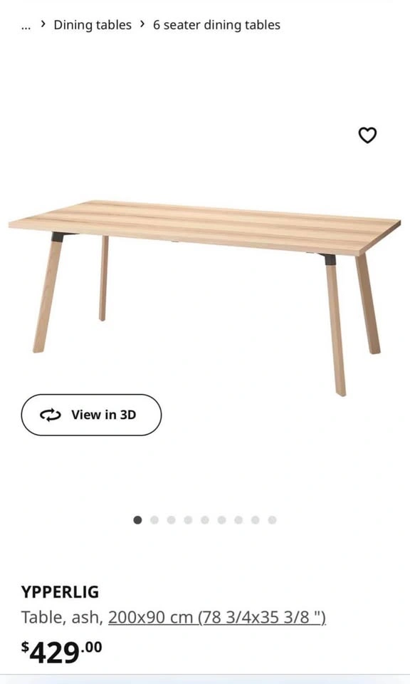 IKEA Ypperlig dining table Delivery Available - photo 5