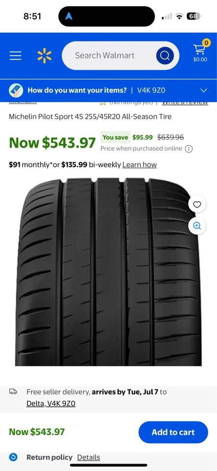 Michelin Pilot Sport All Season 4 255/35ZR21 - photo 2