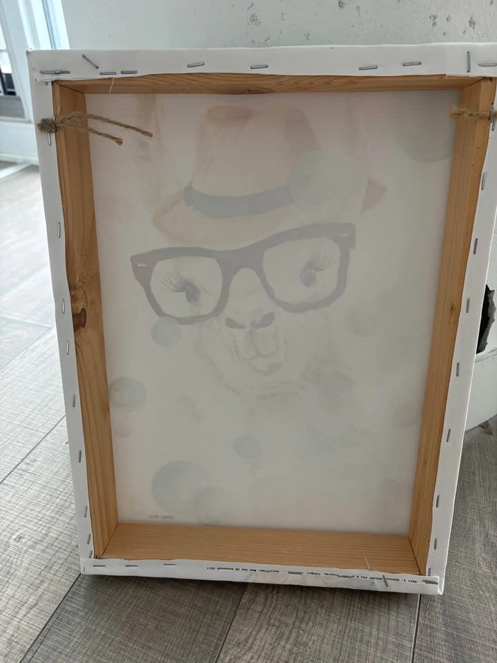 Cute Lama Canvas Wall Art (30x40 cm) - photo 2