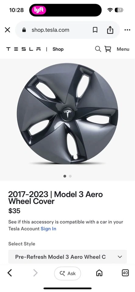 Tesla model 3 rim covers - photo 2