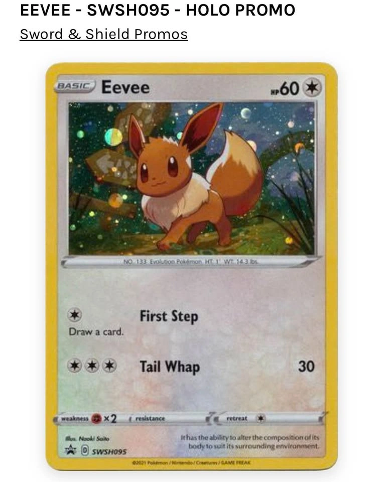 Pokemon cards Eevee and eevee promo - photo 2