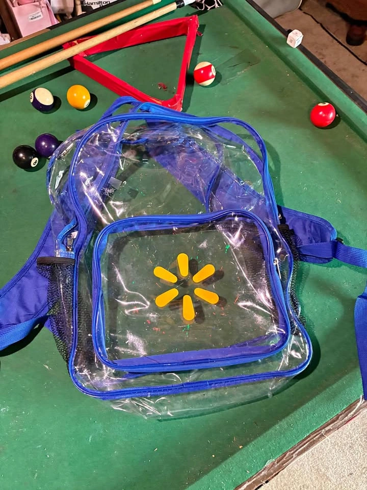 Clear backpack