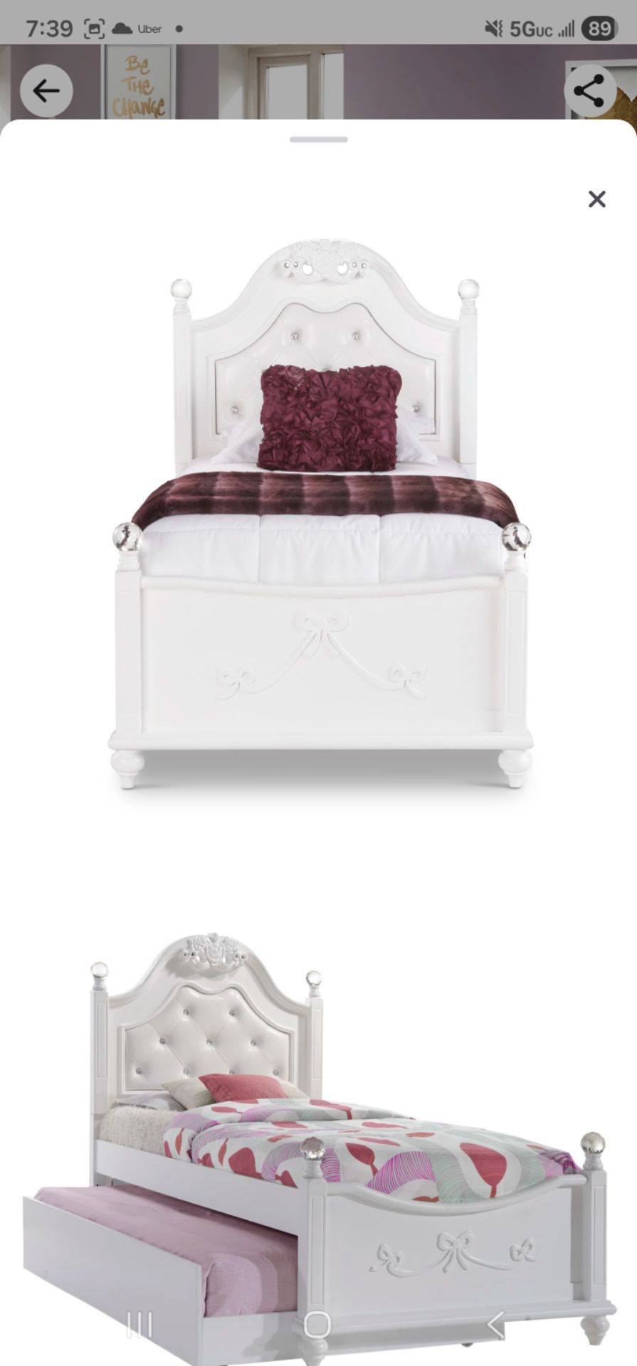 Twin size bed frame - photo 3
