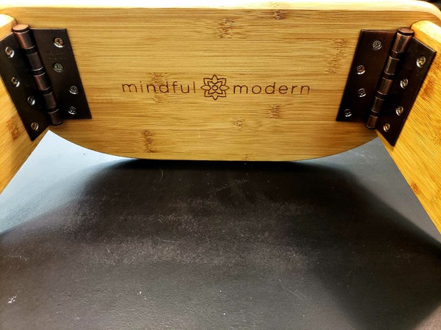 Folding Meditation Bamboo Bench - photo 3