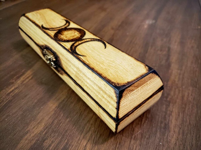 Triple Moon Wood Box - photo 3